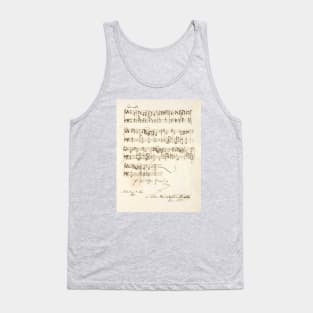 Felix Mendelssohn | Original score, manuscript with signature Tank Top